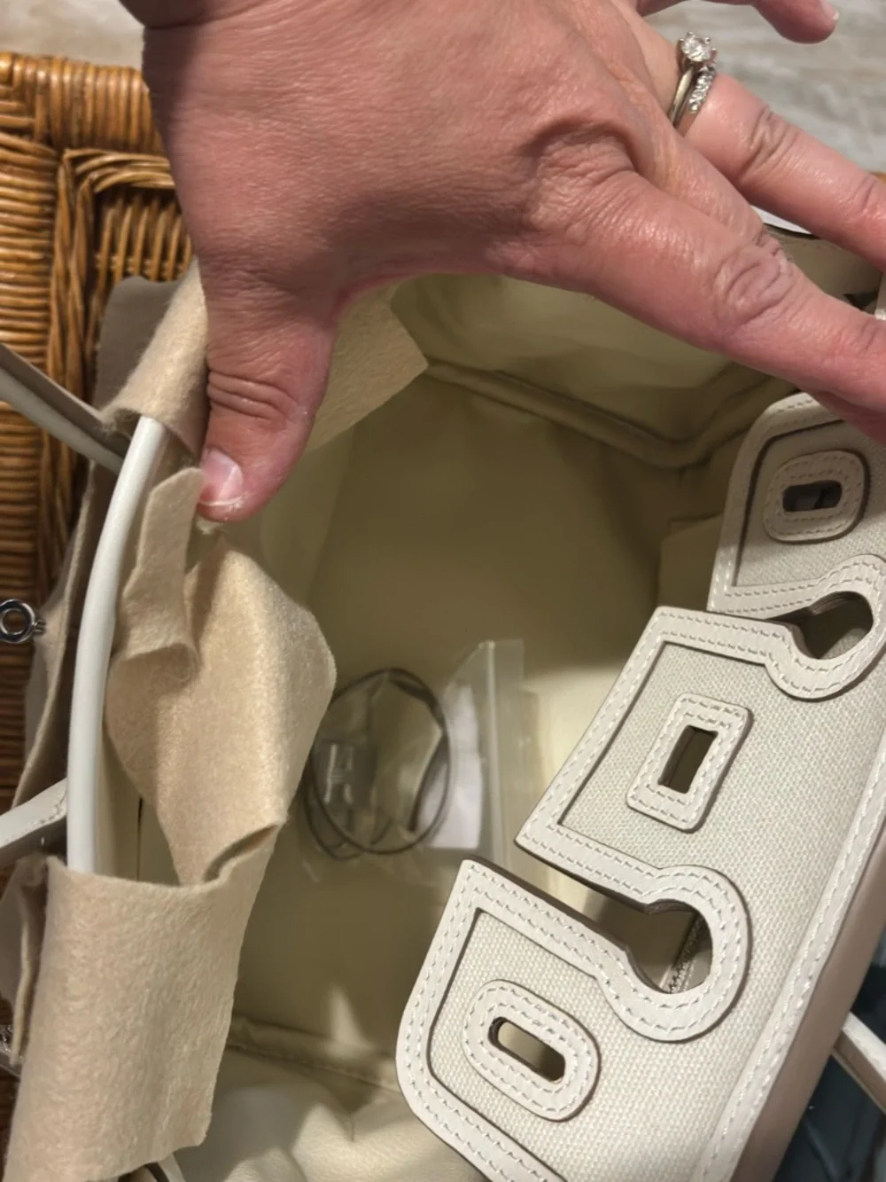 Canvas cargo style handbag H style BK - Picture 8 of 14